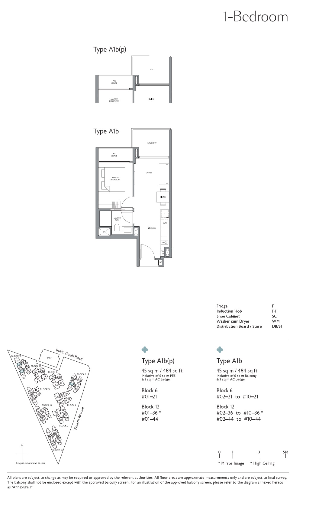 Fourth Avenue Residences 1 Bedroom Floor Plan 3