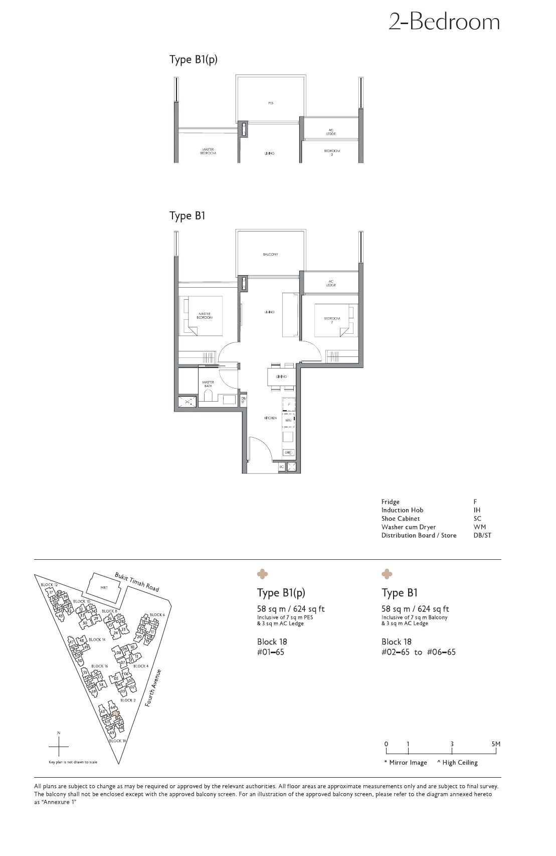 Fourth Avenue Residences 1 Bedroom Floor Plan 9
