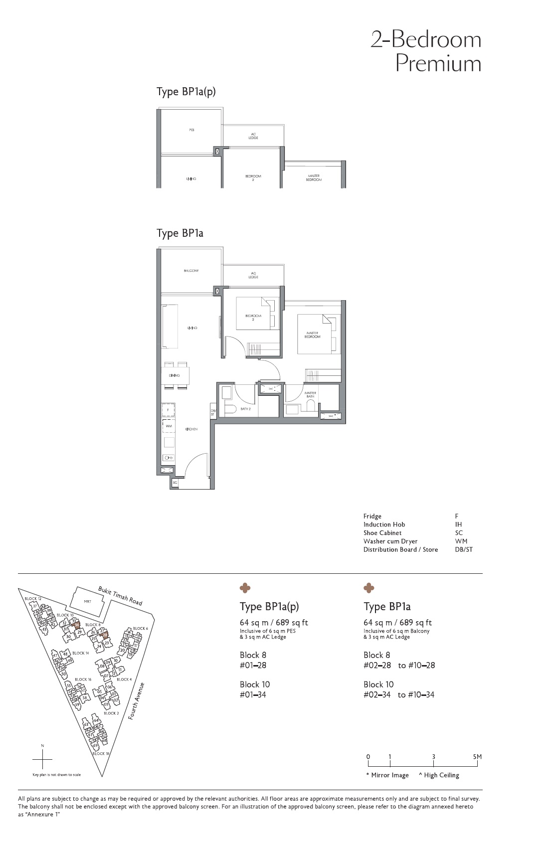 Fourth Avenue Residences 1 Bedroom Floor Plan 12