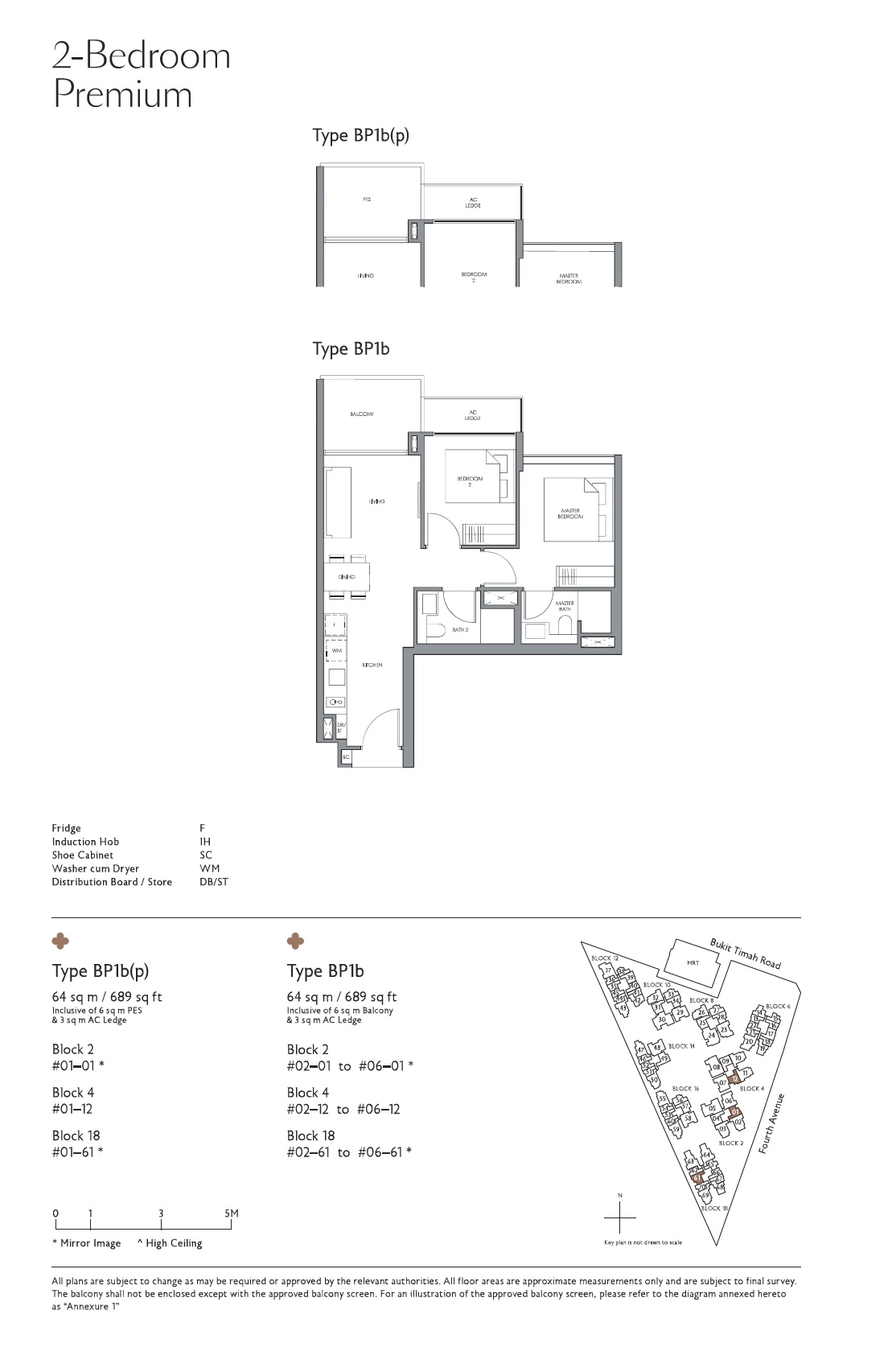 Fourth Avenue Residences 1 Bedroom Floor Plan 14