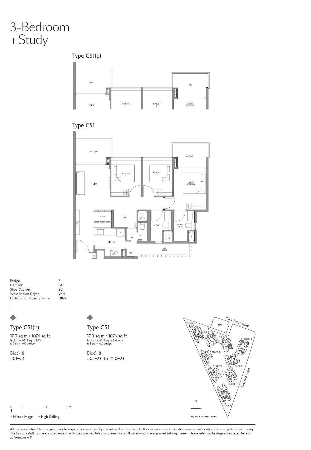 Fourth Avenue Residences 1 Bedroom Floor Plan 19